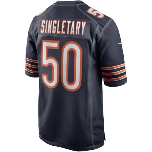 Mike Singletary Chicago Bears Nike Game Retired Player Jersey – Navy - Image 3