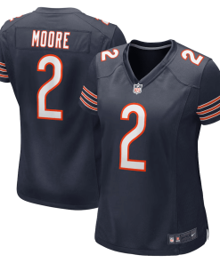 D.J. Moore Chicago Bears Nike Women’s Player Jersey – Navy