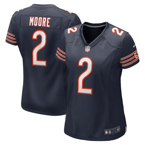 D.J. Moore Chicago Bears Nike Women’s Player Jersey – Navy