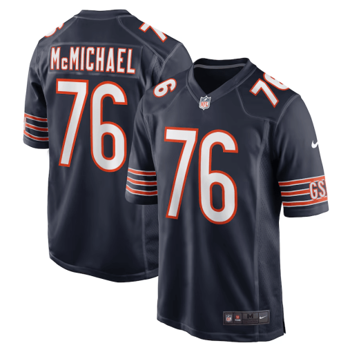 Steve McMichael Chicago Bears Nike Retired Player Game Jersey – Navy