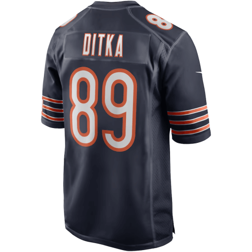 Mike Ditka Chicago Bears Nike Game Retired Player Jersey – Navy - Image 3