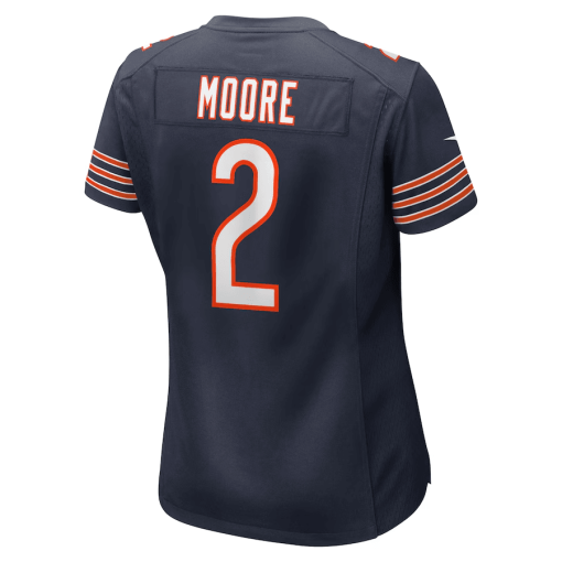 D.J. Moore Chicago Bears Nike Women’s Player Jersey – Navy - Image 3