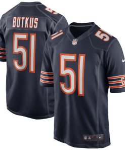 Dick Butkus Chicago Bears Nike Game Retired Player Jersey – Navy