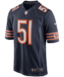 Alternative view of Dick Butkus Chicago Bears Nike Game Retired Player Jersey – Navy