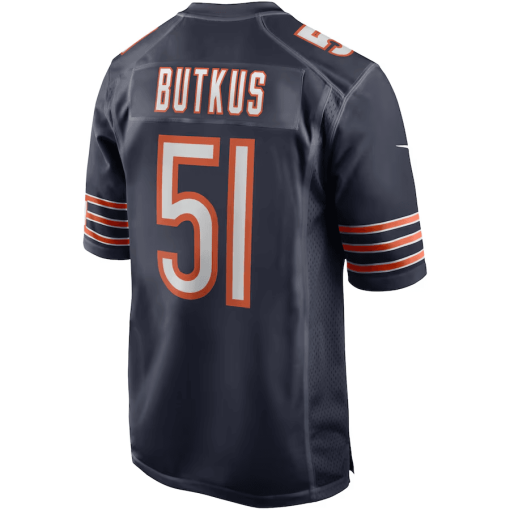 Dick Butkus Chicago Bears Nike Game Retired Player Jersey – Navy - Image 3