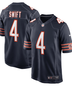 D’Andre Swift Chicago Bears Nike Game Jersey – Navy