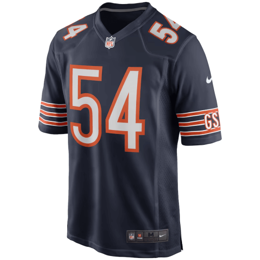 Brian Urlacher Chicago Bears Nike Game Retired Player Jersey – Navy - Image 2