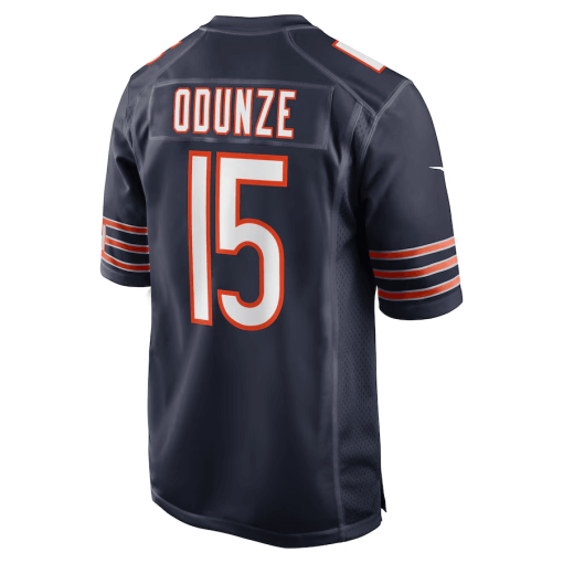 Rome Odunze Chicago Bears Nike Player Game Jersey – Navy - Image 3