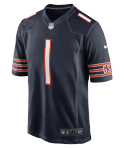 Alternative view of Jaylon Johnson Chicago Bears Nike Game Jersey – Navy
