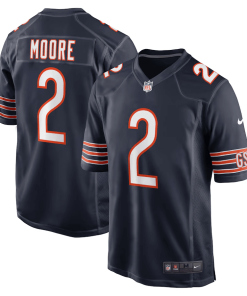 D.J. Moore Chicago Bears Nike Team Color Game Jersey – Navy