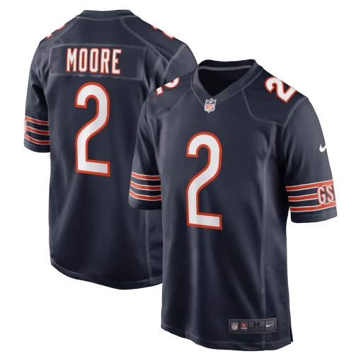 D.J. Moore Chicago Bears Nike Team Color Game Jersey – Navy