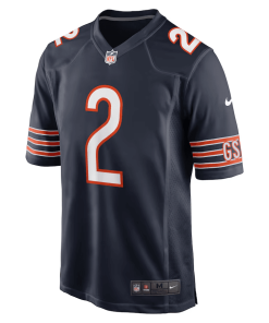 Alternative view of D.J. Moore Chicago Bears Nike Team Color Game Jersey – Navy
