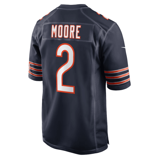 D.J. Moore Chicago Bears Nike Team Color Game Jersey – Navy - Image 3