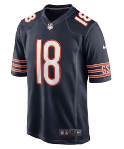 Alternative view of Caleb Williams Chicago Bears Nike Player Game Jersey – Navy