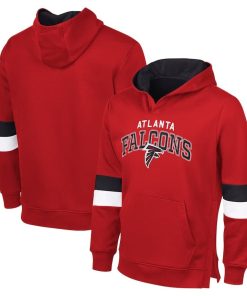 Atlanta Falcons G-III Sports by Carl BanksMen’s Adaptive Faceoff Pullover Hoodie – Red/Black