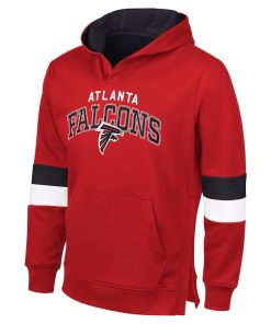 Alternative view of Atlanta Falcons G-III Sports by Carl BanksMen’s Adaptive Faceoff Pullover Hoodie – Red/Black