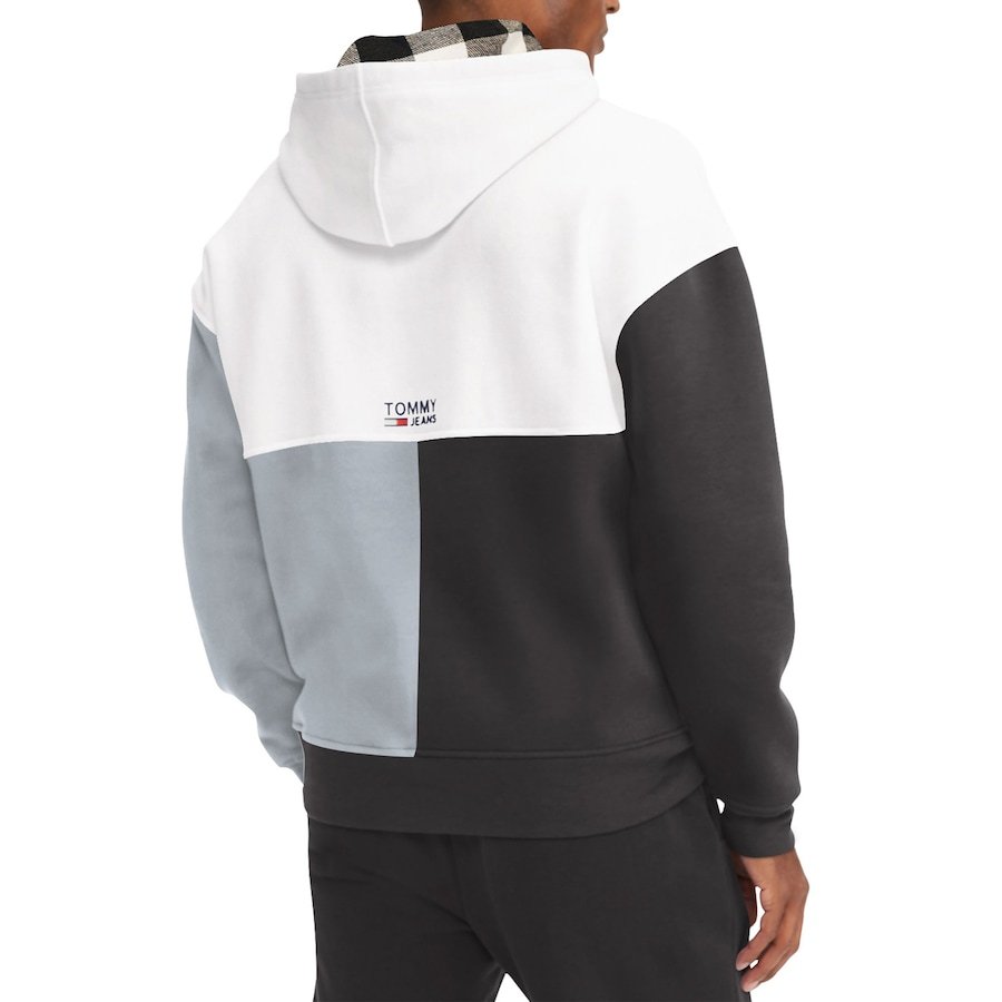 San Antonio Spurs Tommy Jeans Andrew Split Pullover Hoodie – White/Black - Image 2