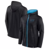 Carolina Panthers Fanatics Ball Carrier Full-Zip Hoodie – Black/Blue