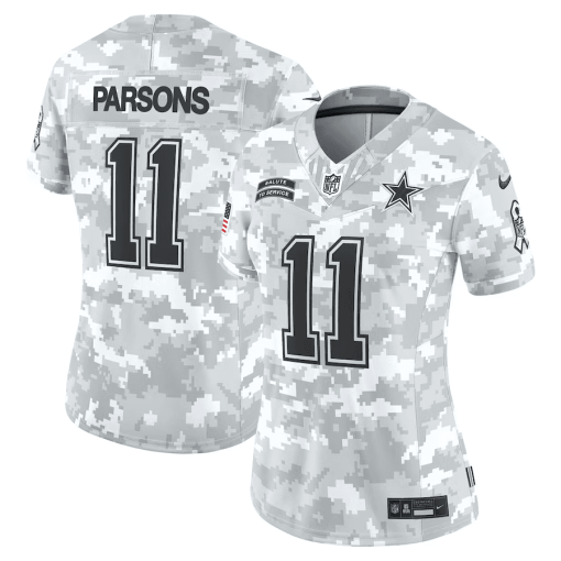 Micah Parsons Dallas Cowboys Nike Women’s 2024 Salute to Service Limited Jersey – Arctic Camo - Image 2
