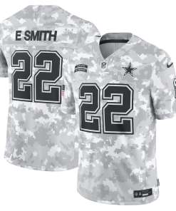 Alternative view of Emmitt Smith Dallas Cowboys Nike 2024 Salute to Service Retired Player Limited Jersey – Arctic Camo