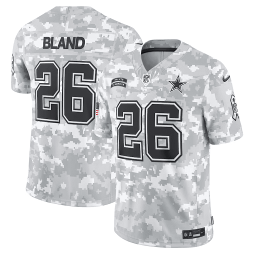 DaRon Bland Dallas Cowboys Nike 2024 Salute to Service Limited Jersey – Arctic Camo - Image 2