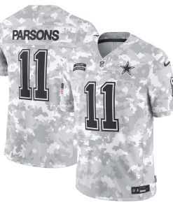 Alternative view of Micah Parsons Dallas Cowboys Nike 2024 Salute to Service Limited Jersey – Arctic Camo