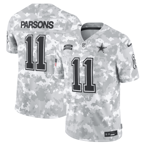 Micah Parsons Dallas Cowboys Nike 2024 Salute to Service Limited Jersey – Arctic Camo - Image 2