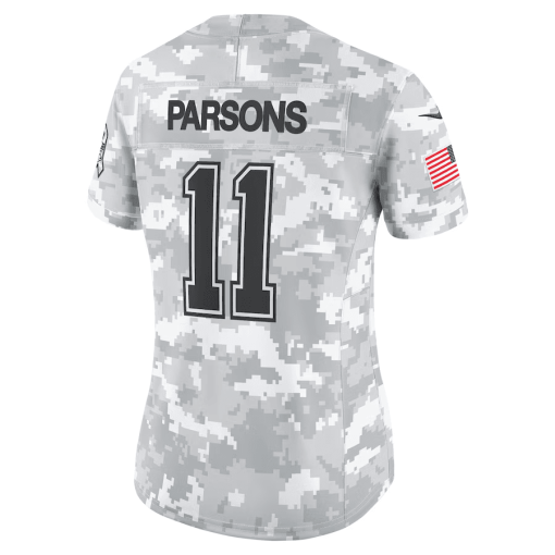 Micah Parsons Dallas Cowboys Nike Women’s 2024 Salute to Service Limited Jersey – Arctic Camo - Image 3