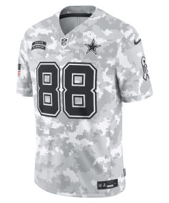 CeeDee Lamb Dallas Cowboys Nike 2024 Salute to Service Limited Jersey – Arctic Camo