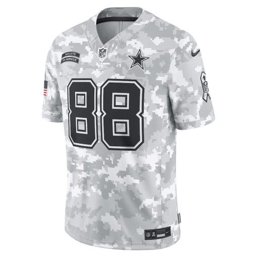 CeeDee Lamb Dallas Cowboys Nike 2024 Salute to Service Limited Jersey – Arctic Camo