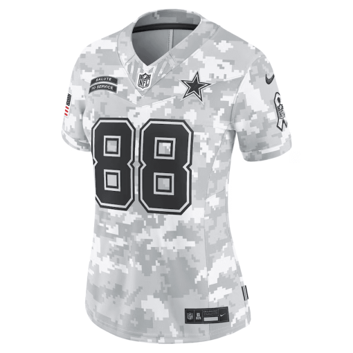CeeDee Lamb Dallas Cowboys Nike Women’s 2024 Salute to Service Limited Jersey – Arctic Camo