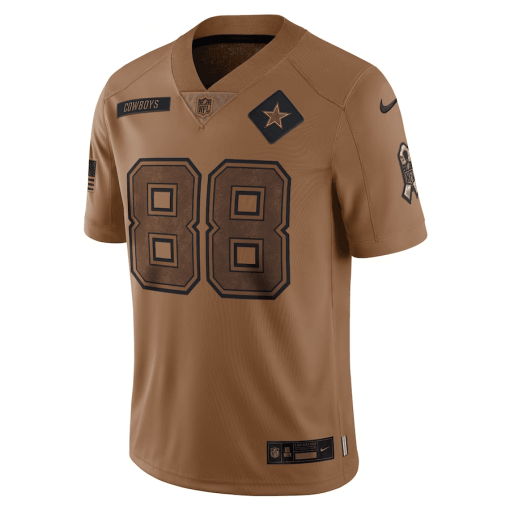 Men’s Nike CeeDee Lamb Brown Dallas Cowboys 2023 Salute To Service Limited Jersey - Image 2