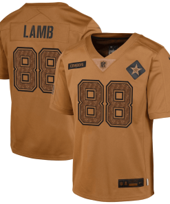 Youth Nike CeeDee Lamb Brown Dallas Cowboys 2023 Salute To Service Limited Jersey