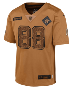 Alternative view of Youth Nike CeeDee Lamb Brown Dallas Cowboys 2023 Salute To Service Limited Jersey
