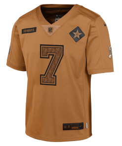 Alternative view of Youth Nike Trevon Diggs Brown Dallas Cowboys 2023 Salute To Service Limited Jersey