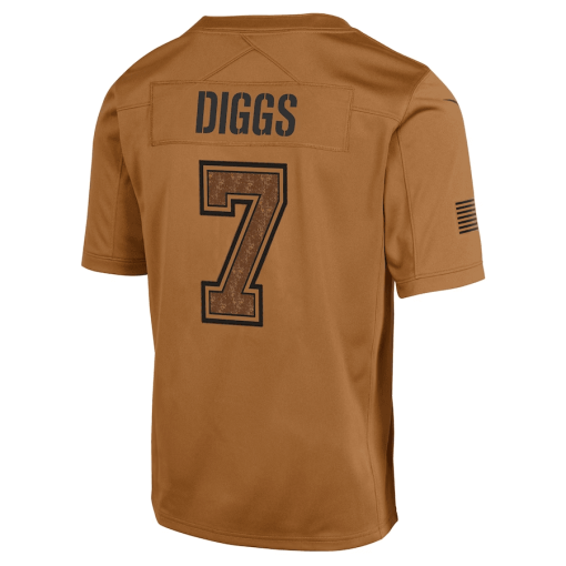 Youth Nike Trevon Diggs Brown Dallas Cowboys 2023 Salute To Service Limited Jersey - Image 3