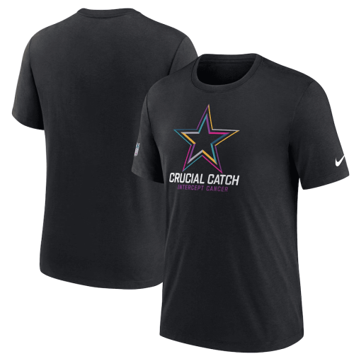 Men’s Nike Black Dallas Cowboys 2024 NFL Crucial Catch T-Shirt - Image 2