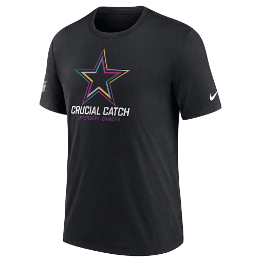 Men’s Nike Black Dallas Cowboys 2024 NFL Crucial Catch T-Shirt