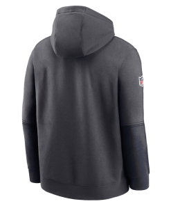 Alternative view of Men’s Nike Charcoal Dallas Cowboys 2024 Sideline Club Pullover Hoodie