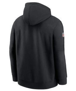 Alternative view of Men’s Nike Black Dallas Cowboys 2024 NFL Crucial Catch Club Pullover Hoodie