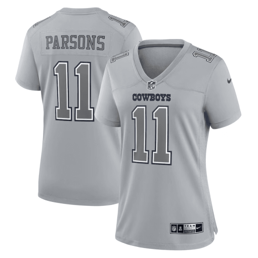 Women’s Nike Micah Parsons Gray Dallas Cowboys Atmosphere Fashion Game Jersey