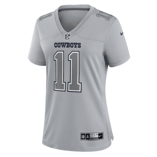Women’s Nike Micah Parsons Gray Dallas Cowboys Atmosphere Fashion Game Jersey - Image 2