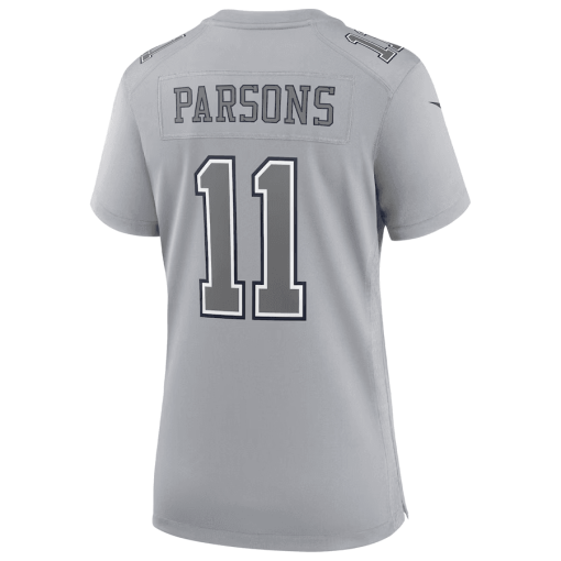 Women’s Nike Micah Parsons Gray Dallas Cowboys Atmosphere Fashion Game Jersey - Image 3
