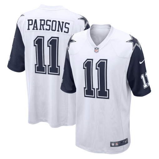 Men’s Nike Micah Parsons White Dallas Cowboys Game Jersey - Image 4