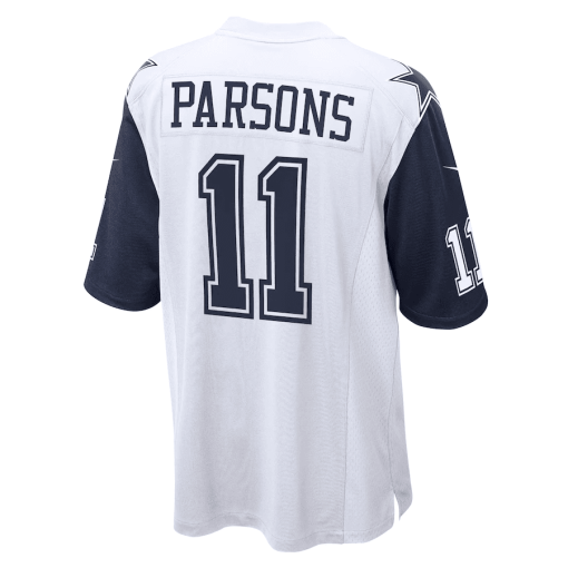 Men’s Nike Micah Parsons White Dallas Cowboys Game Jersey - Image 6