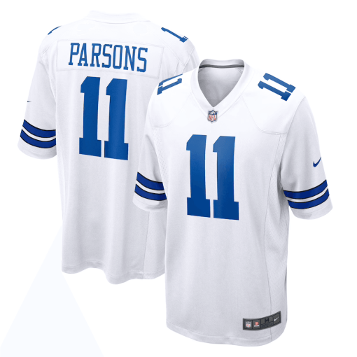 Men’s Nike Micah Parsons White Dallas Cowboys Game Jersey - Image 7