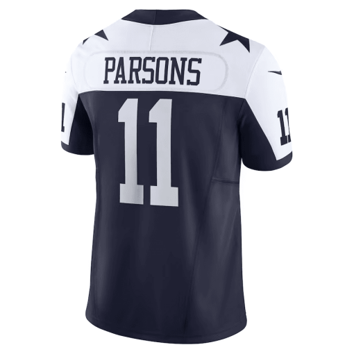 Men’s Nike Micah Parsons White Dallas Cowboys Vapor F.U.S.E. Limited Jersey - Image 6