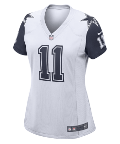 Alternative view of Women’s Nike Micah Parsons White Dallas Cowboys Vapor F.U.S.E. Limited Jersey