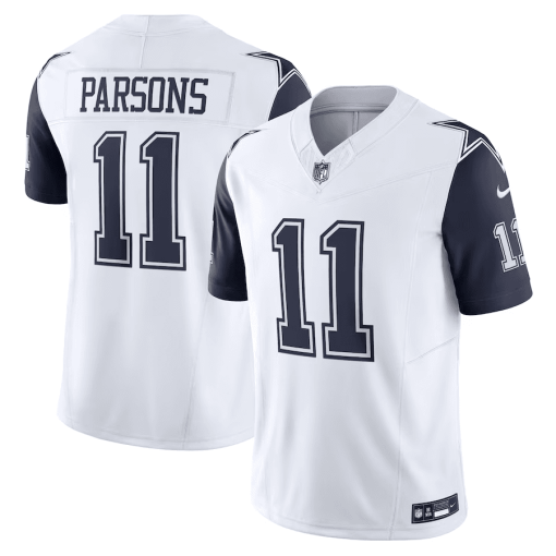 Men’s Nike Micah Parsons White Dallas Cowboys Vapor F.U.S.E. Limited Jersey