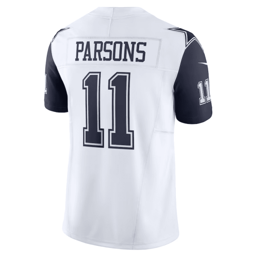 Men’s Nike Micah Parsons White Dallas Cowboys Vapor F.U.S.E. Limited Jersey - Image 3